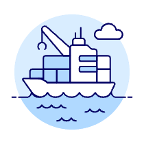 Cargo Ship 1 Illustration from UX Duotone Set