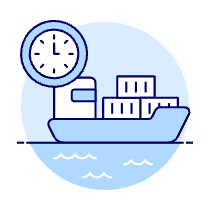 Sea Cargo Ems Illustration from UX Duotone Set