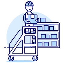 Package Worker 1 Illustration from UX Duotone Set