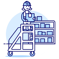 Package Worker 4 Illustration from UX Duotone Set