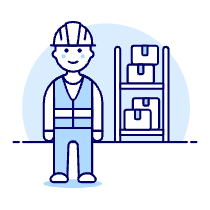 Warehouse Worker 1 1 Illustration from UX Duotone Set
