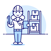 Warehouse Worker 1 2 Illustration from UX Duotone Set