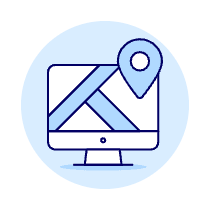 Map Navigation Application Illustration from UX Duotone Set
