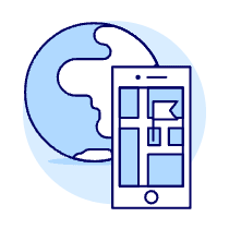 Pin Location Illustration from UX Duotone Set