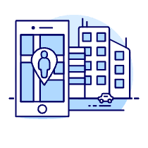 Street Pin Illustration from UX Duotone Set
