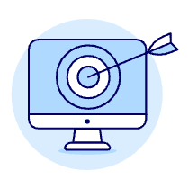 Ad Target Imac Illustration from UX Duotone Set