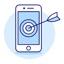 Ad Target Phone Illustration from UX Duotone Set