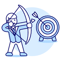 Aiming Target 1 Illustration from UX Duotone Set