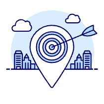 Target Location Illustration from UX Duotone Set