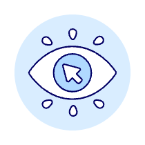 Click Revenue Eye Illustration from UX Duotone Set