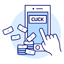 Click Revenue Mobile 1 Illustration from UX Duotone Set