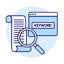SEO Keyword List Illustration from UX Duotone Set