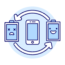 Battery Cycle Illustration from UX Duotone Set