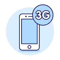 3 G Signal Illustration from UX Duotone Set
