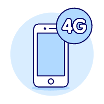 4 G Signal Illustration from UX Duotone Set