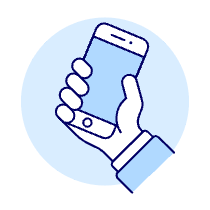Grab Phone 1 Illustration from UX Duotone Set