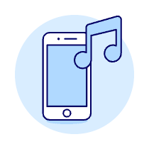Audio Player Illustration from UX Duotone Set