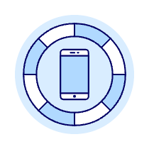 Color Phone Illustration from UX Duotone Set