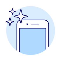 Front Camera Flash Illustration from UX Duotone Set