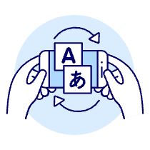 Translator App 1 Illustration from UX Duotone Set