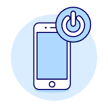 Phone Power Button Illustration from UX Duotone Set