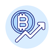 Bitcoin Increasing Illustration from UX Duotone Set