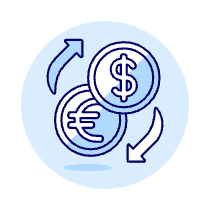 Currencies Exchange Illustration from UX Duotone Set