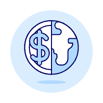 Dollar World Illustration from UX Duotone Set