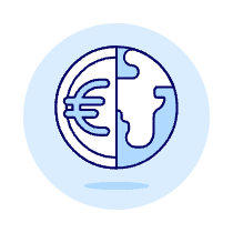 Euro World Illustration from UX Duotone Set