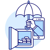 Money App Protect 1 Illustration from UX Duotone Set