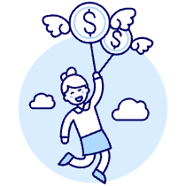 Money Fly 5 Illustration from UX Duotone Set