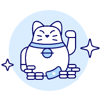 Lucky Cat Illustration from UX Duotone Set