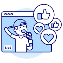 Live Youtube 1 Illustration from UX Duotone Set