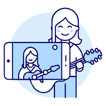 Youtuber Illustration from UX Duotone Set
