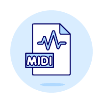 File Sound Midi Illustration from UX Duotone Set