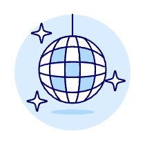 Dance Disco Illustration from UX Duotone Set