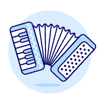 Instruments Accordion Illustration from UX Duotone Set