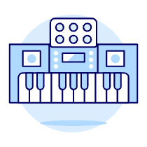 Instruments Keyboard Illustration from UX Duotone Set