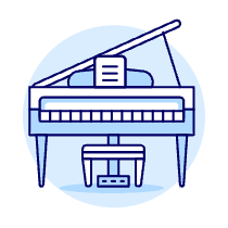 Instruments Piano Illustration from UX Duotone Set