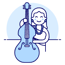 Musicians Orchestra 2 Illustration from UX Duotone Set
