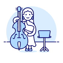 Musicians Orchestra Full 2 Illustration from UX Duotone Set