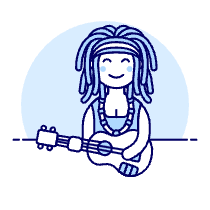 Reggae Ukulele 1 Illustration from UX Duotone Set