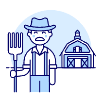 Farmer Fork 4 Illustration from UX Duotone Set