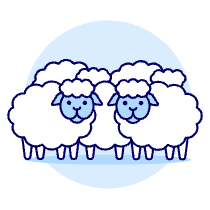 Sheep Ranch Illustration from UX Duotone Set