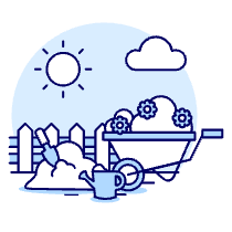 Gardening Illustration from UX Duotone Set