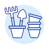 Gardening Tools Illustration from UX Duotone Set