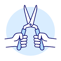 Hands Shears 1 Illustration from UX Duotone Set