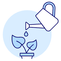 Watering Plant Illustration from UX Duotone Set