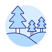 Forest Terrain Illustration from UX Duotone Set