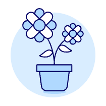 Flower Pot Illustration from UX Duotone Set